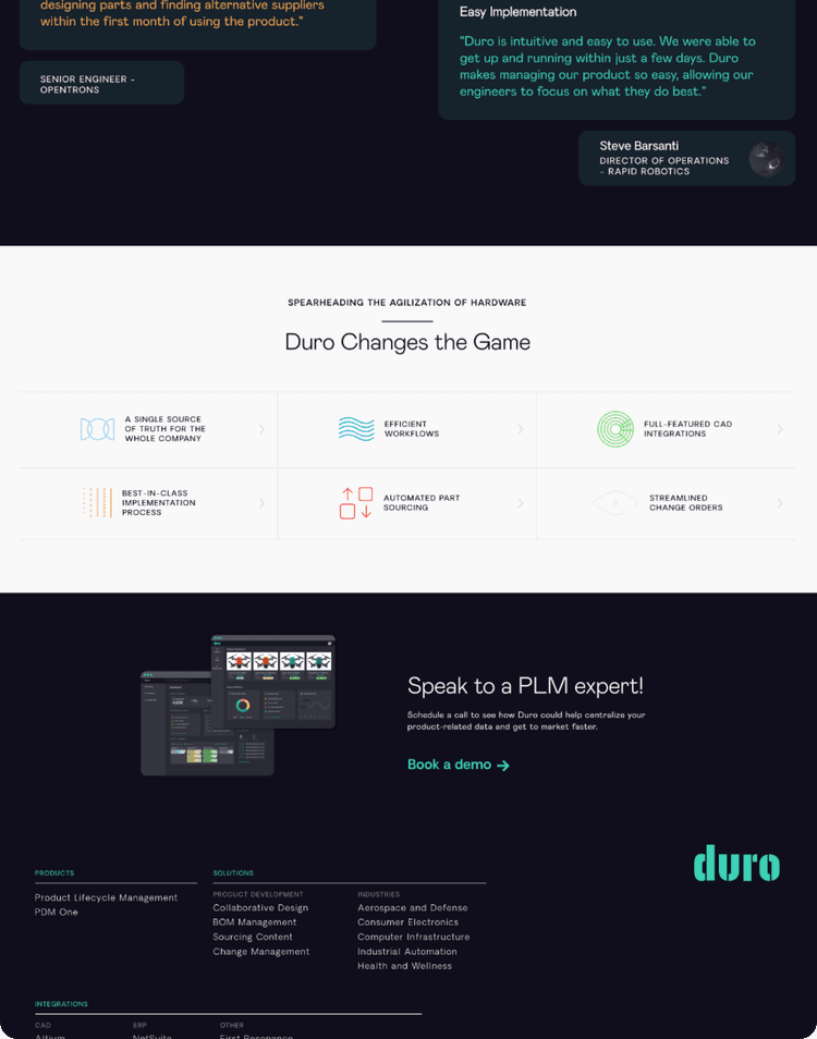 project details page